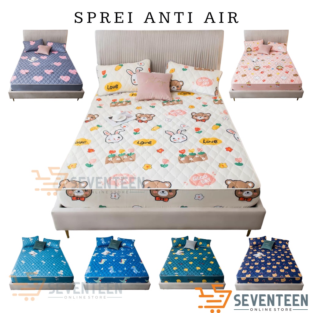 SEVENTEEN SPREI WATERPROOF MOTIF SPREI ANTI AIR KARAKTER SPREI SPREI ANTI BOCOR PELAPIS KASUR ANTI AIR ANAK UKURAN 200X200CM 120X200 M 180X200CM