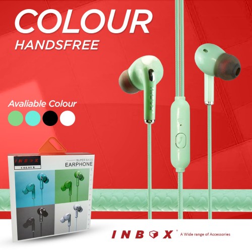 HEADSET EARPHONE INBOX COLOUR SUPER BASS