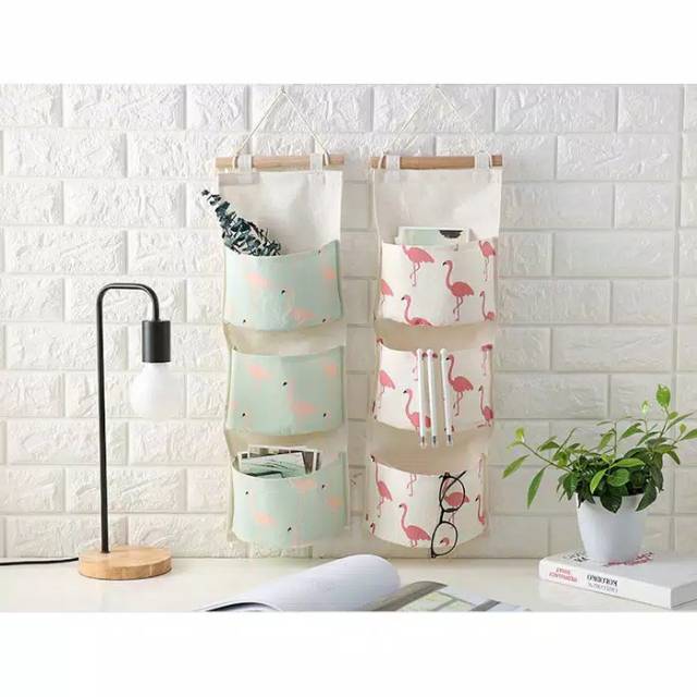 Pouch Gantung 3 Sekat Hanging Storage Bag