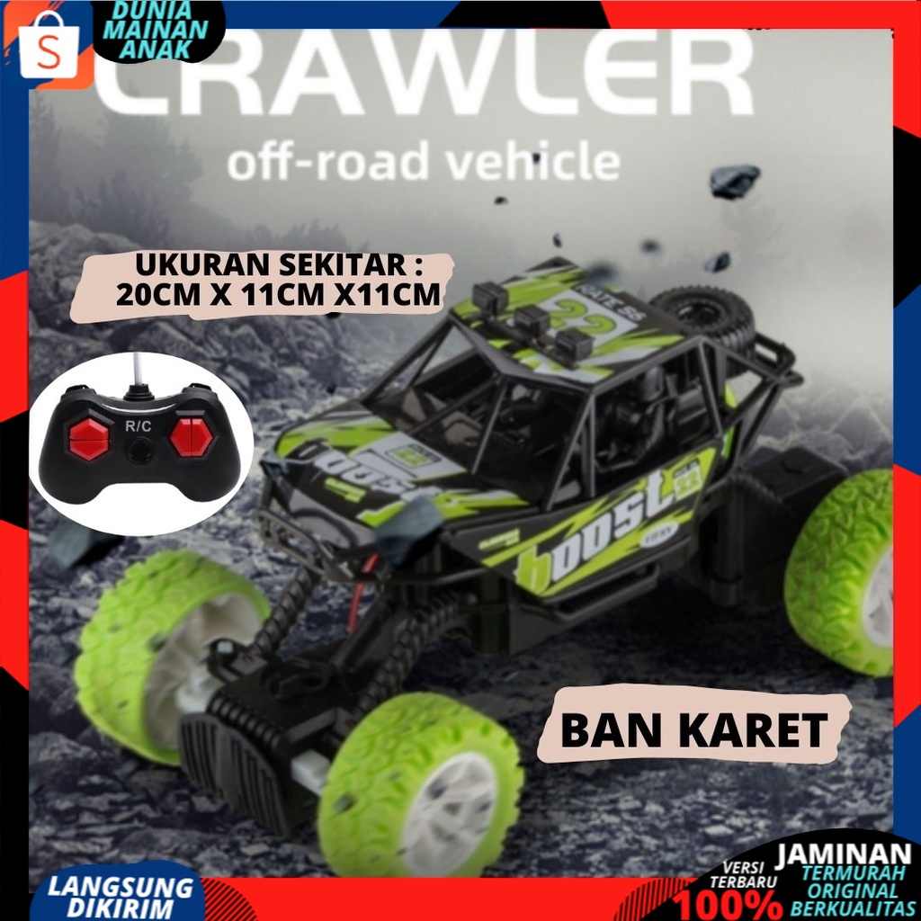 Mobil Remote Control Offroad Ban Karet Rc Car Jeep Rock Crawler Boost Monster mainan anak laki laki