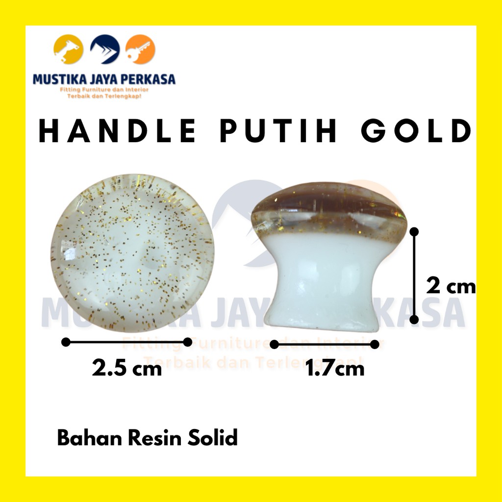 Handle Tarikan Knob Knop Fiber Laci Lemari Kecil Plastik Kaca Kayu