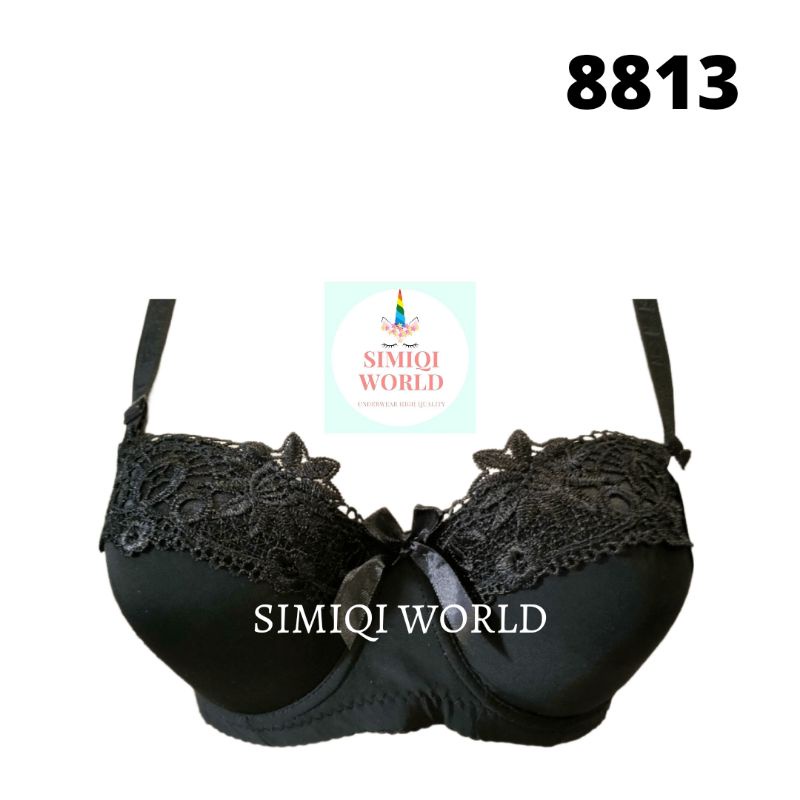 Bra Simiqi 8813 Bh Kawat Push Up Kait 3 Busa Sedang SIZE 36.38.40.42 Cup Setara Cup B BH Wanita TOKO KEANULOVA