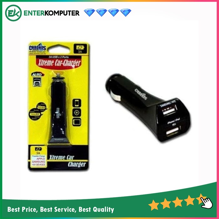 Accessories Chronos Car Charger USB 3A - 2 Port