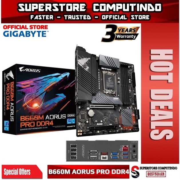 Motherboard Gigabyte B660M Aorus Pro DDR4(LGA1700, B660, DDR4, USB3.2)