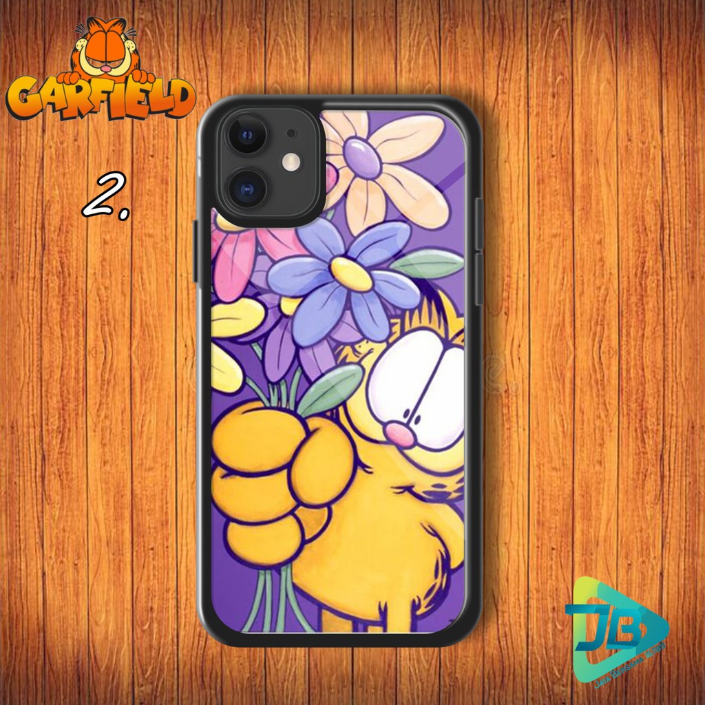 HARDCASE 2D GLOSSY GARFIELD OPPO VIVO XIAOMI SAMSUNG REALME IPHONE ALL TYPE JB4646