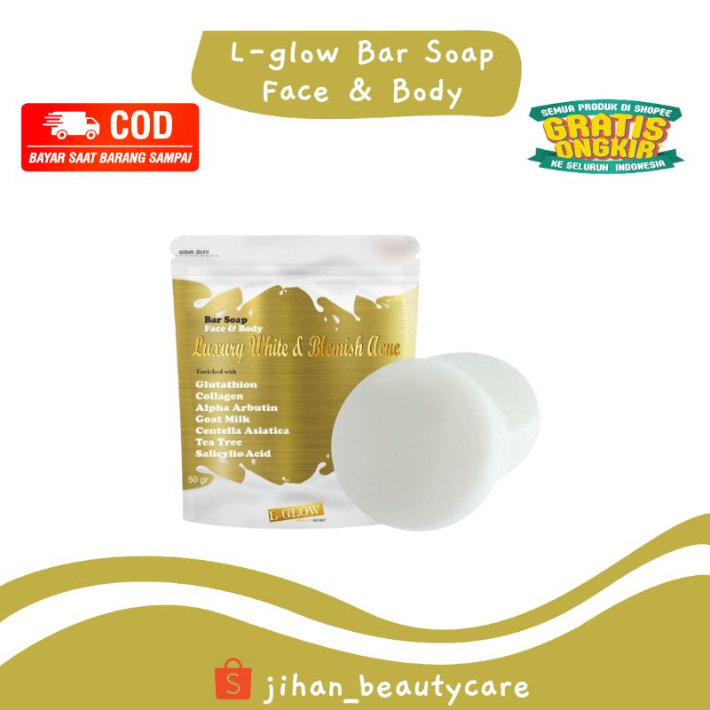 LGLOW BAR SOAP LUXURY WHITE & BLEMISH ACNE