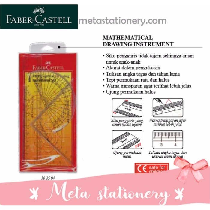 

Update Penggaris / Ruler Mathematical Drawing Instrument Set Faber Castell Sale!!!