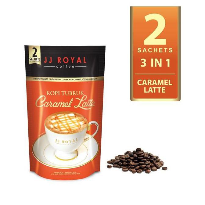 

[ Best Seller ] JJ Royal Coffee Kopi Tubruk Caramel Latte Inner Bag 30gr x 6's