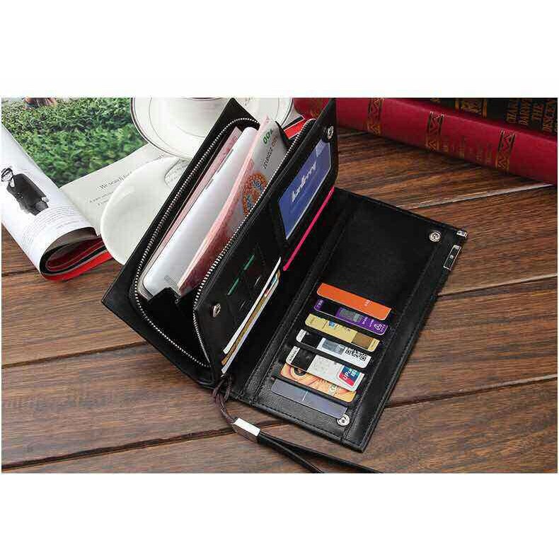 ☀ INDOLAND ☀ D001 Baellerry Dompet Kartu Kulit Panjang Pria SW002 Keren Card Grosir Import Murah COD