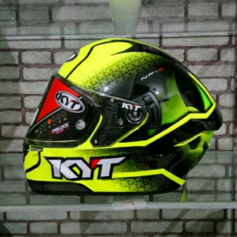 KYT HELM NFR HYPER FLUO YELLOW FLUO | KYT NFR ORIGINAL TERMURAH