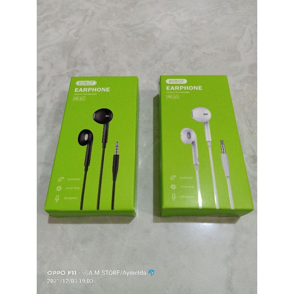 HEADSET ROBOT RE10 HEADSFREE ROBOT RE10 EARPHONE TOBOT RE10 HEADPHONE ROBOT RE10