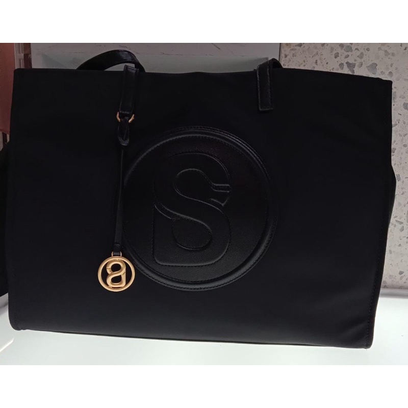 Buttonscarves aaliya nylon tote bag BLACK