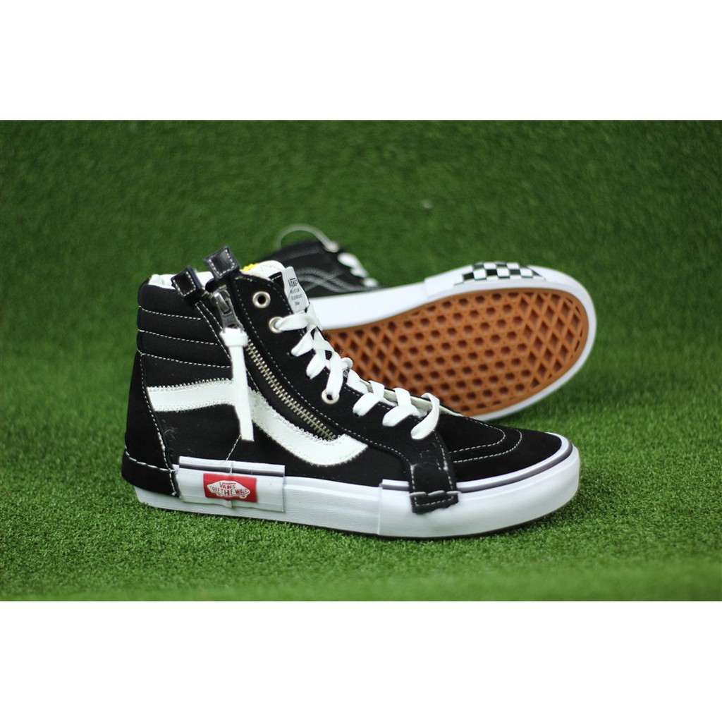 SEPATU CASUAL VANS SK 8 HIGH REISSUE.CA (BLACK TRUE WHITE) 39-44