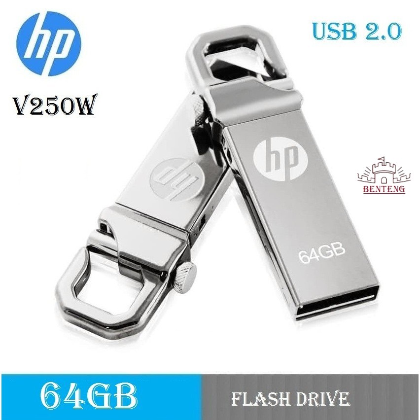 H64 - Flashdisk hp 64GB USB 2.0 Flash Disk Flash Drive HP 64GB v250w Good Quality