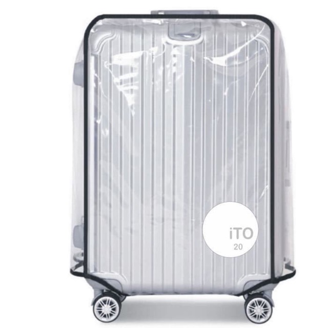 LUGGAGE COVER TRANSPARAN TAS PELINDUNG SARUNG KOPER ITO 20 INCH 20”