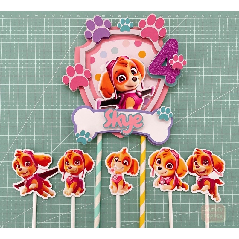 Jual Topper Birthday PawPatrol Skye | Shopee Indonesia