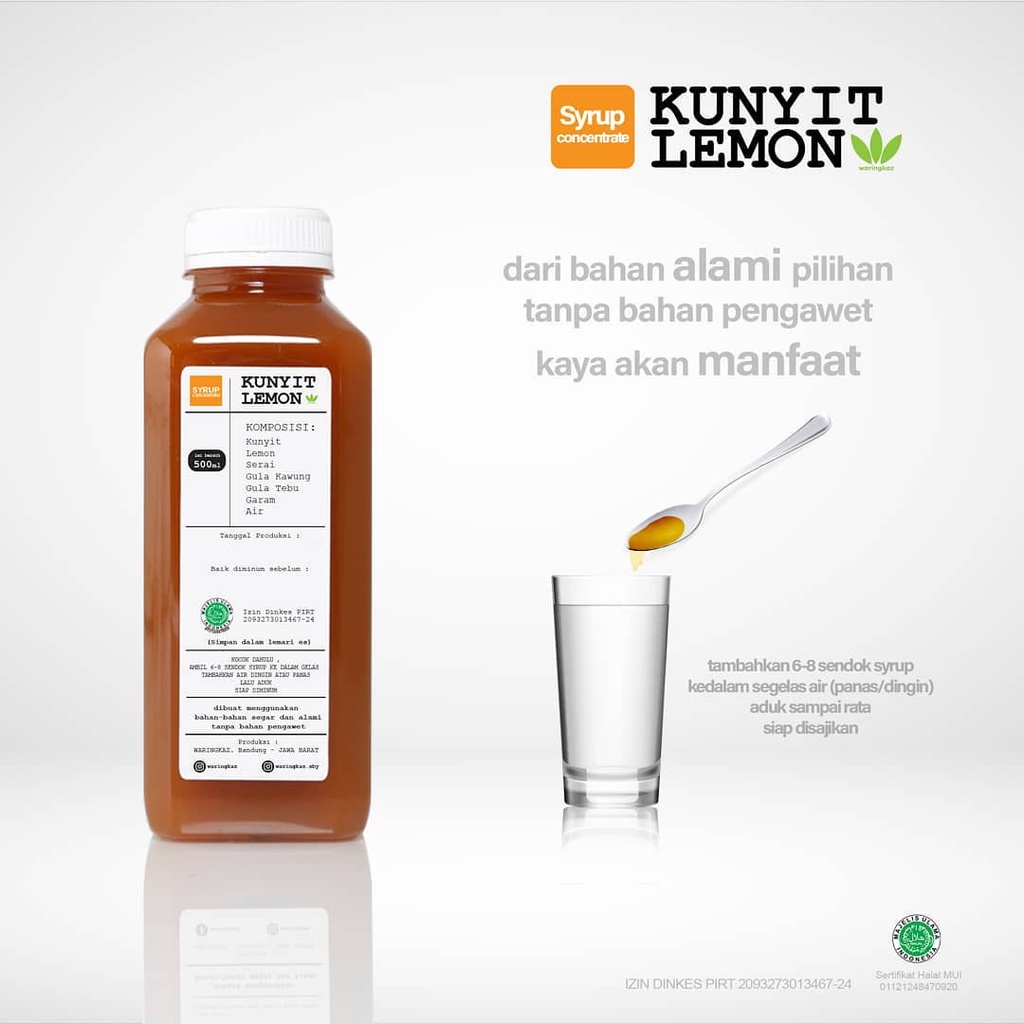 

Sirup Kunyit Lemon / Minuman Rempah