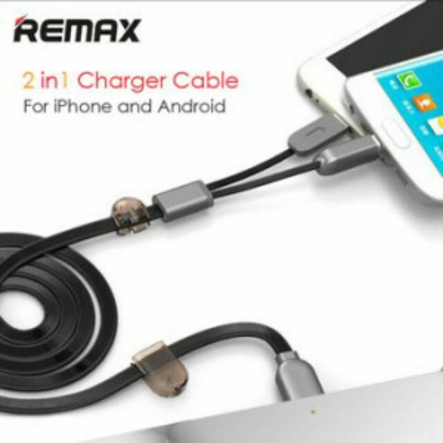 Remax Twins 2in1 Apple Lightning, Micro USB Cable 1M RC-025T