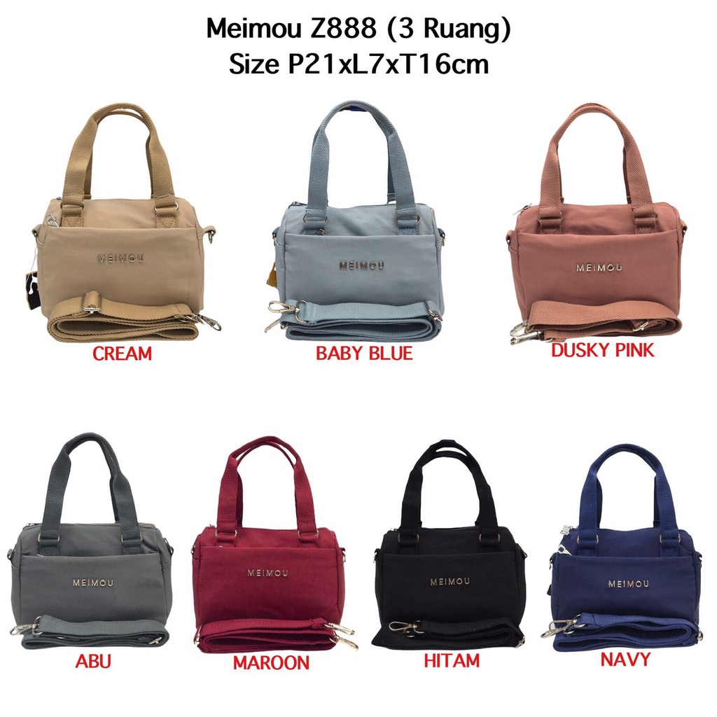 Tas slempang selempang murah Meimou Mei Mou Tas import Handbag meimou Meimou Speedy Handbag import Z