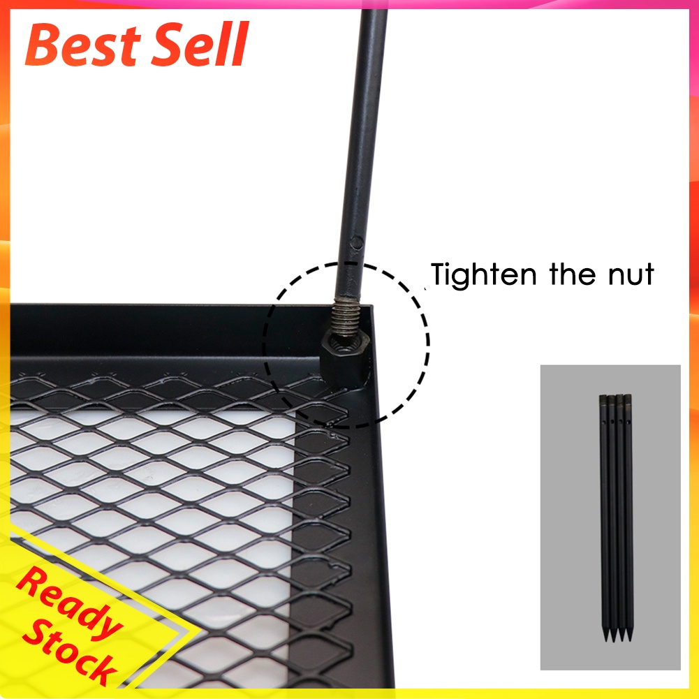 Reusable Outdoor Iron Net Table Camping BBQ Picnic Cooking Grill Mat Racks