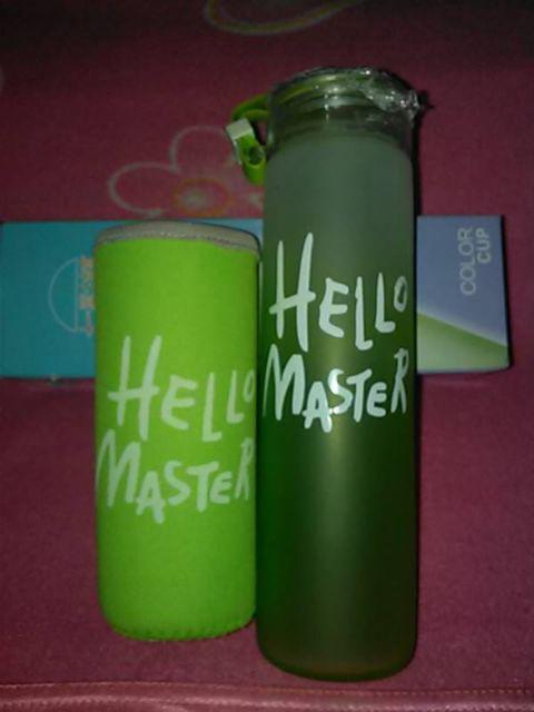 Hot Promo Botol Minum Hello Master + Free Sarung (480ml)