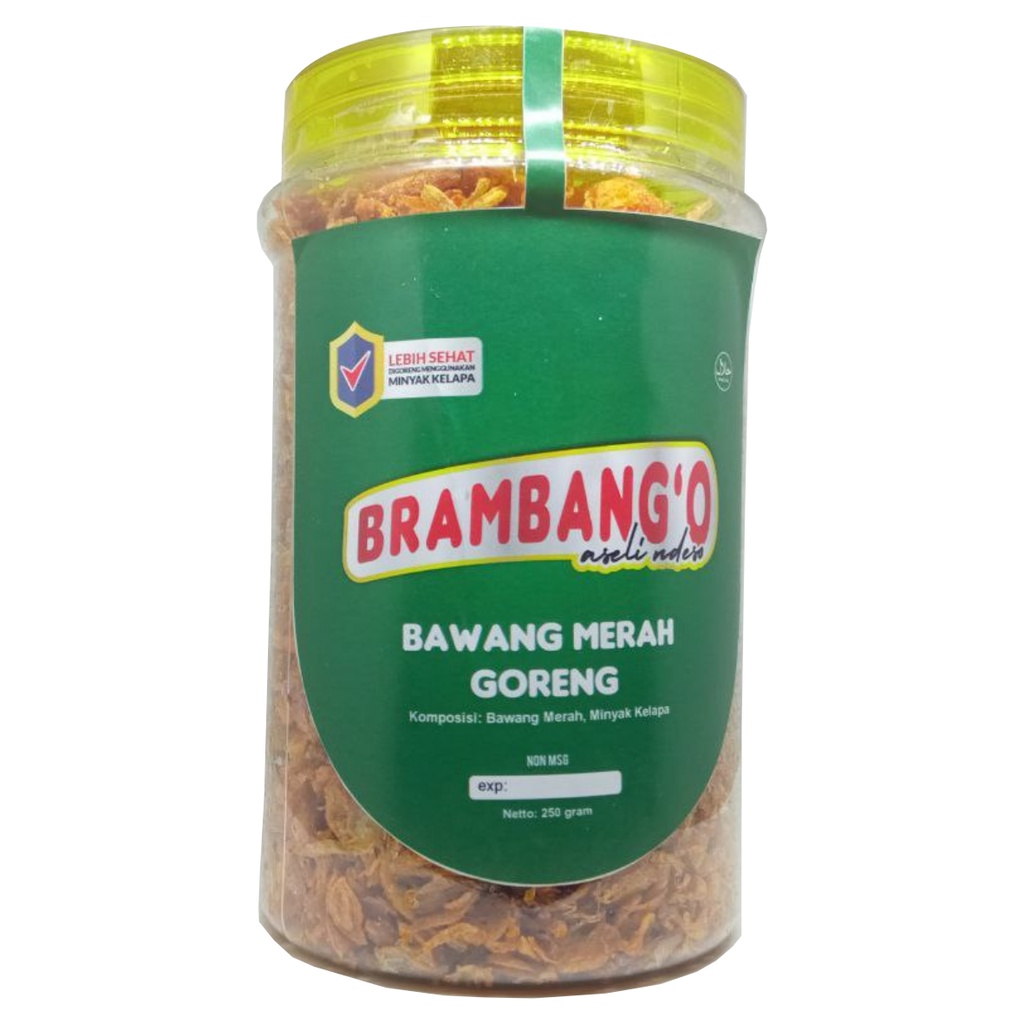 

Brambang Goreng Premium 250 gr (kemasan toples)