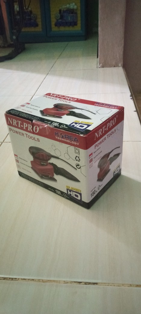 Mesin Amplas Kayu 180watt Sander Square Orbital  Nrt  Pro 920 Hd/ Mesin Penghalus Kayu