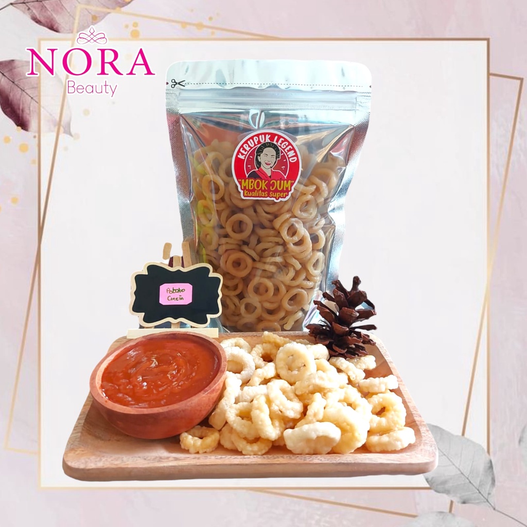 

Cemilan Krupuk Kentang Bentuk Donut / Potato Cincin / Kerupuk Mentah Kering //murah