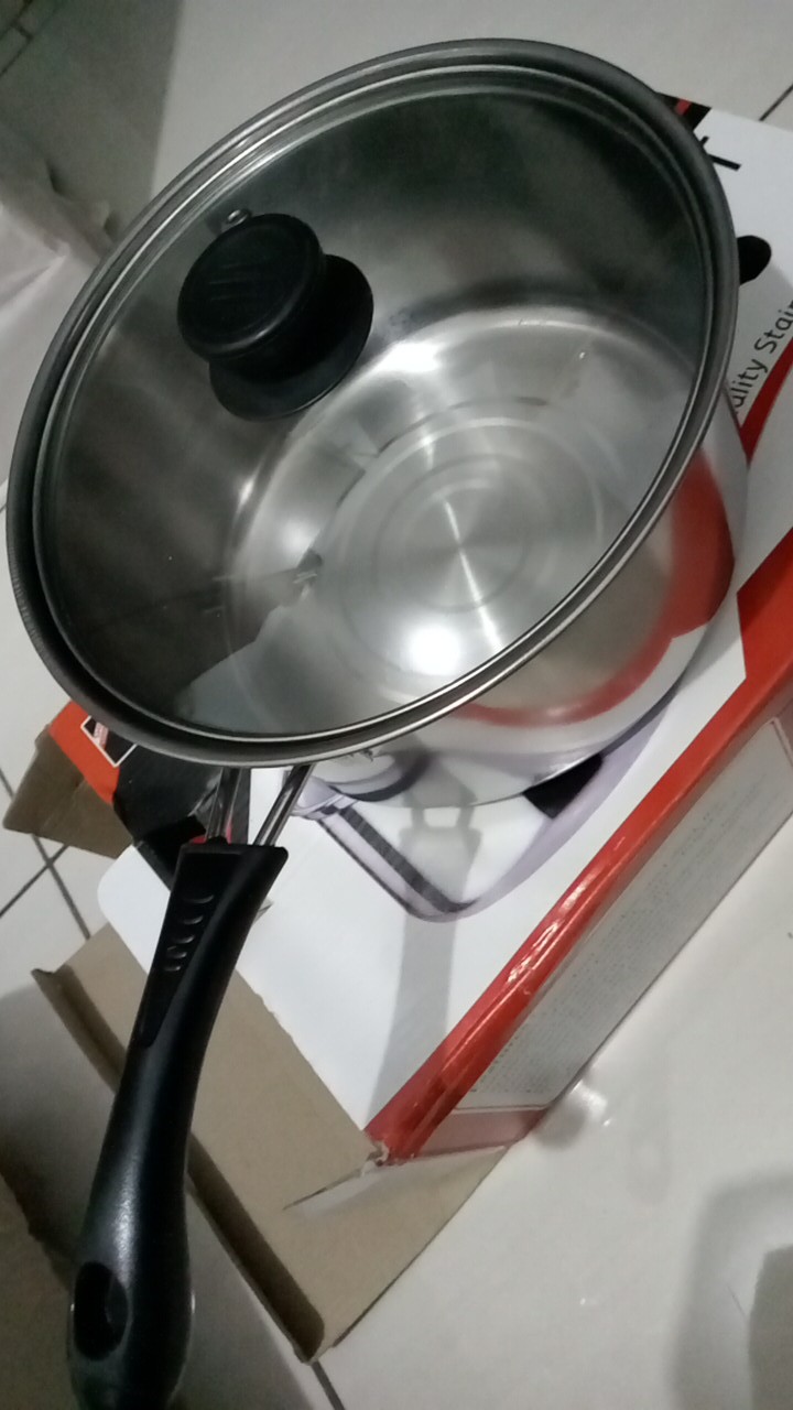 Panci Set Gagang Tutup Kaca 20 Cm