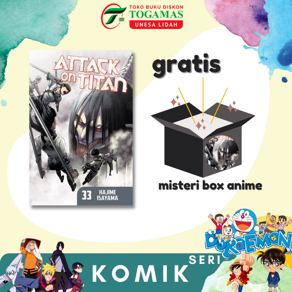 ATTACK ON TITAN 01 - 33 KARYA HAJIME ISAYAMA GRATIS PIN // SHINGEKI NO KYOJIN