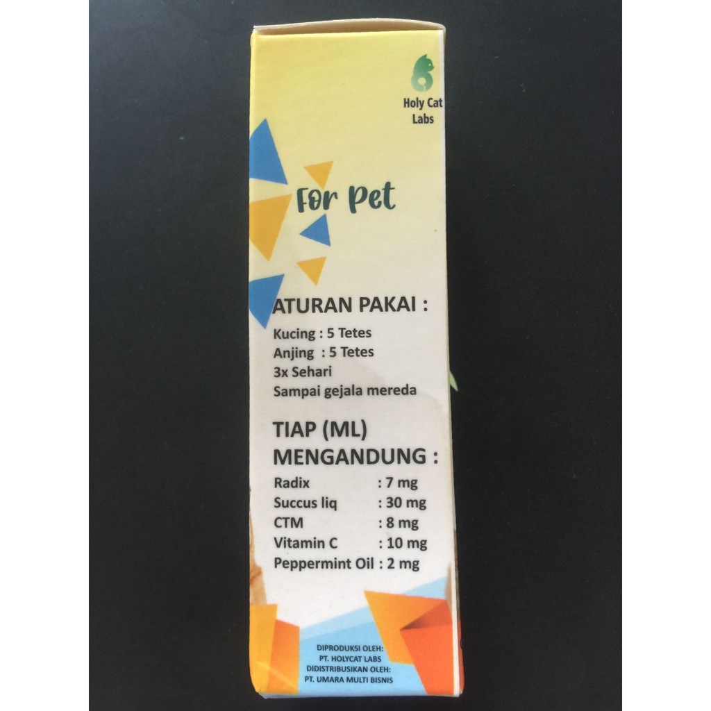 OFLU Obat Batuk Dan Flu Herbal Kucing Anjing 20ml