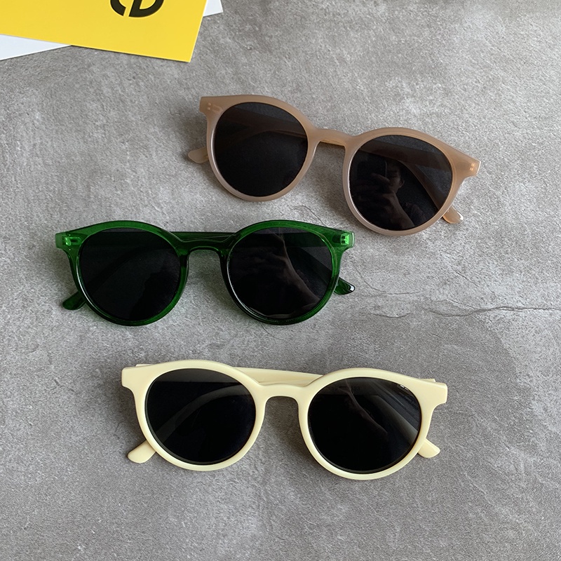 Round Frame Sunglasses Accessories Retro Korean Style Personality All-match Harajuku