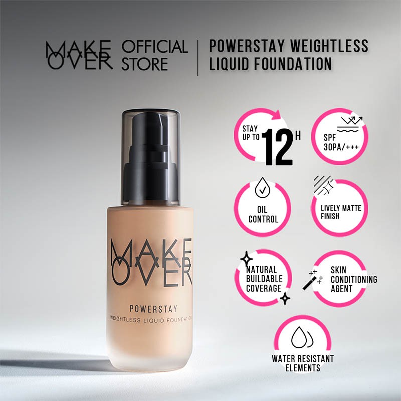 MAKE OVER Powerstay Weightless Liquid Foundation