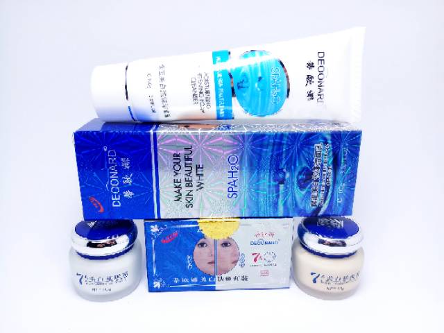 PAKET CREAM DEOONARD SET SIANG &amp; MALAM + CLEANSER