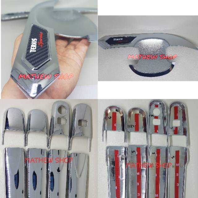 Paket Outer Handle All New Terios 2018 2019 2020 2021Up Dan Cover Door Handle Terios 2018 / Mangkok 