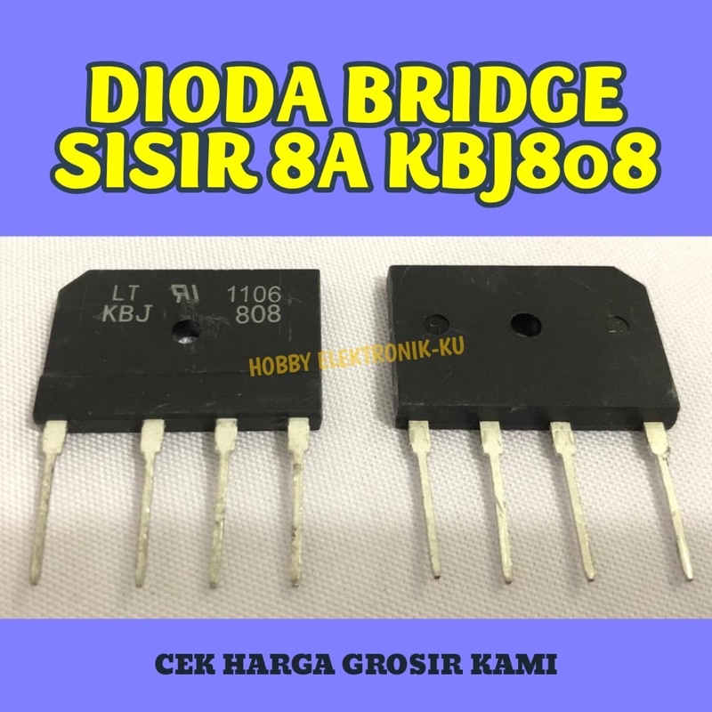 DIODA BRIDGE SISIR 8A KBJ808