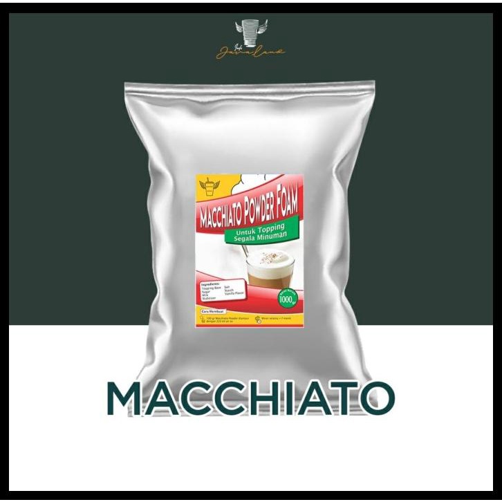 

TERBARUU!! TOPPING MACHIATO FOAM POWDER TERLARIS 1KG TERBARU