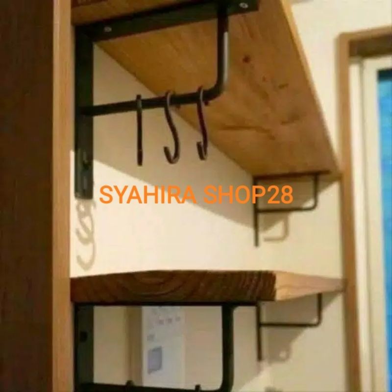 Siku besi ambalan kayu serbaguna