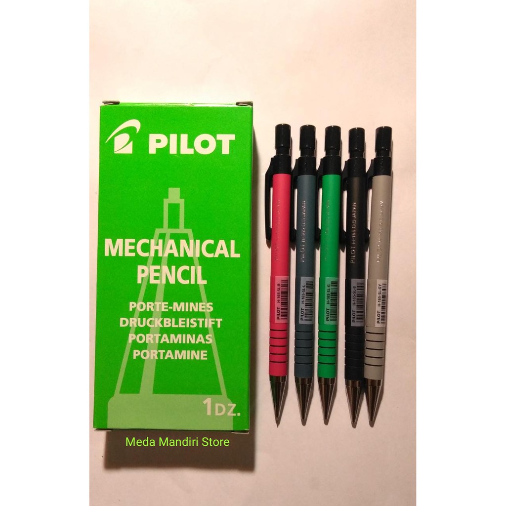 

Pensil Mekanik Pilot 0.5mm (H-165-SL-GY)