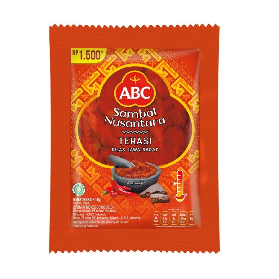 

saus sambel abc terasi sachet 18