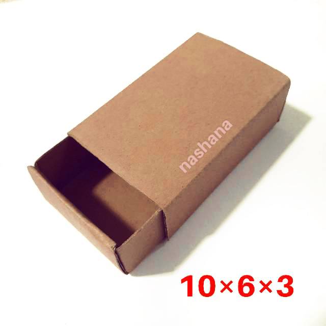 

10 pcs Box sliding bahan kardus uk.10×6×3