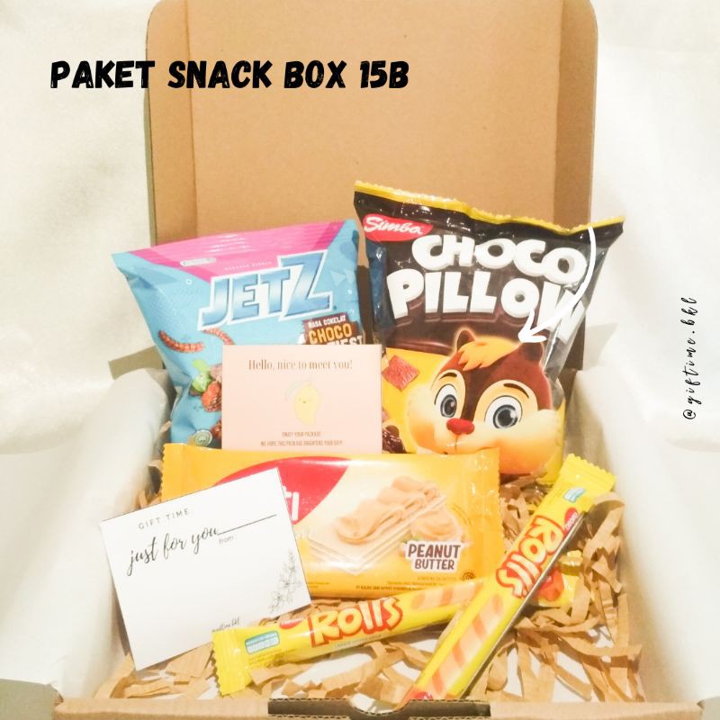 

SNACK BOX / PAKET 15B / ULANG TAHUN / WISUDA / SEMPRO / PAKET MURAH