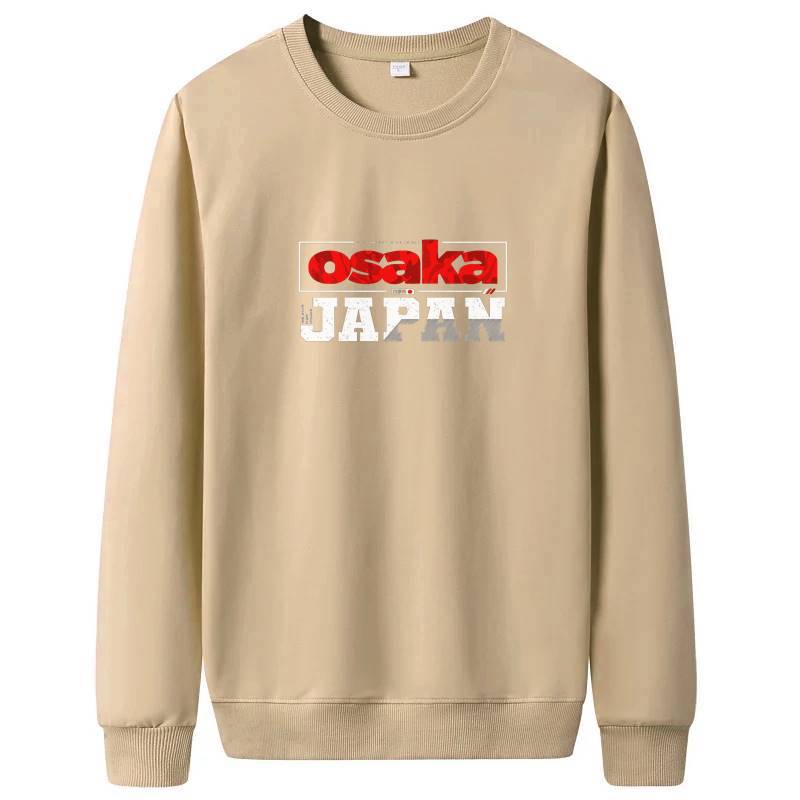 Osaka Crewneck Sweater Pria Fleece Size M - XXL