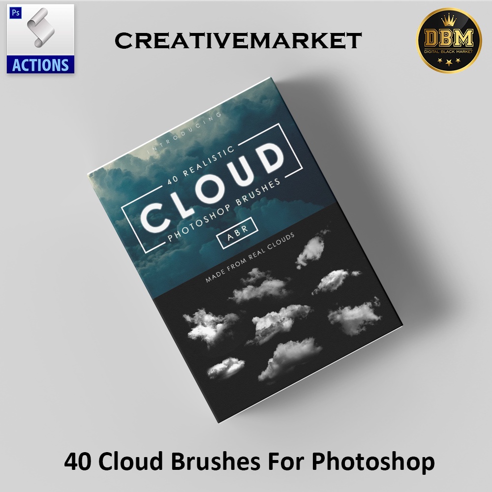 40 Cloud Brushes for Photoshop