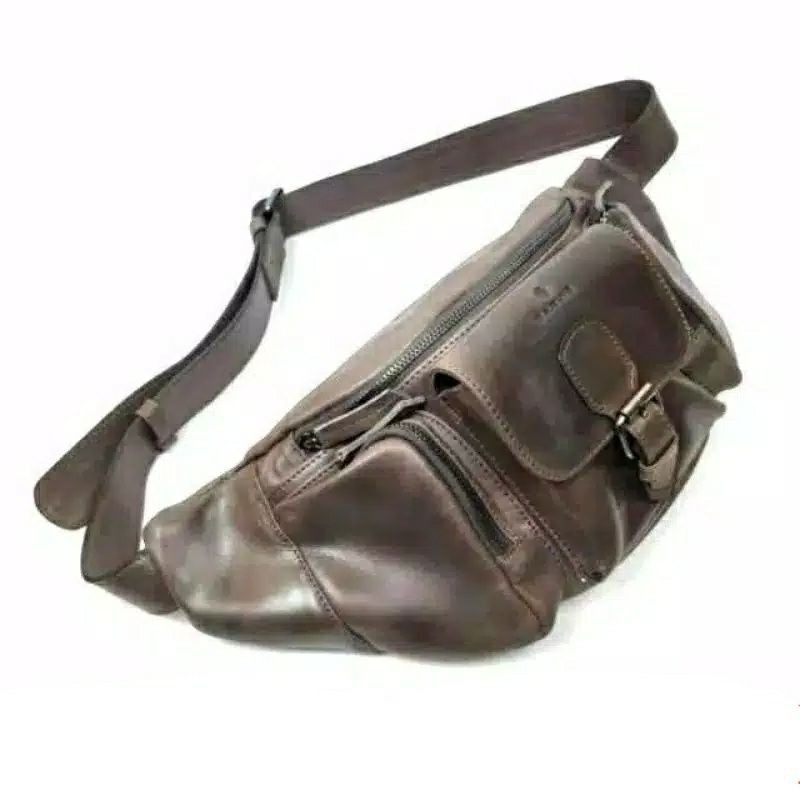 Waist Bag Pria Kulit Sapi Asli Garvis Garut Kevin Series