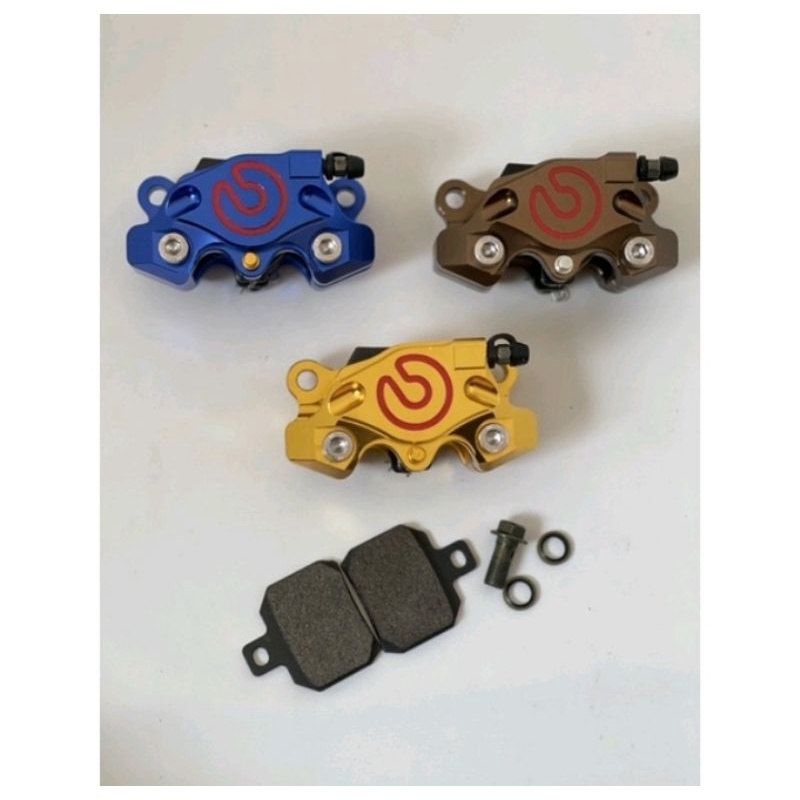 Kaliper 2P / Pala Babi 2P Full Cnc BRMB Universal kaliper Brembo 2p 2 piston CNC bebek matic maupun sports universal semua motor