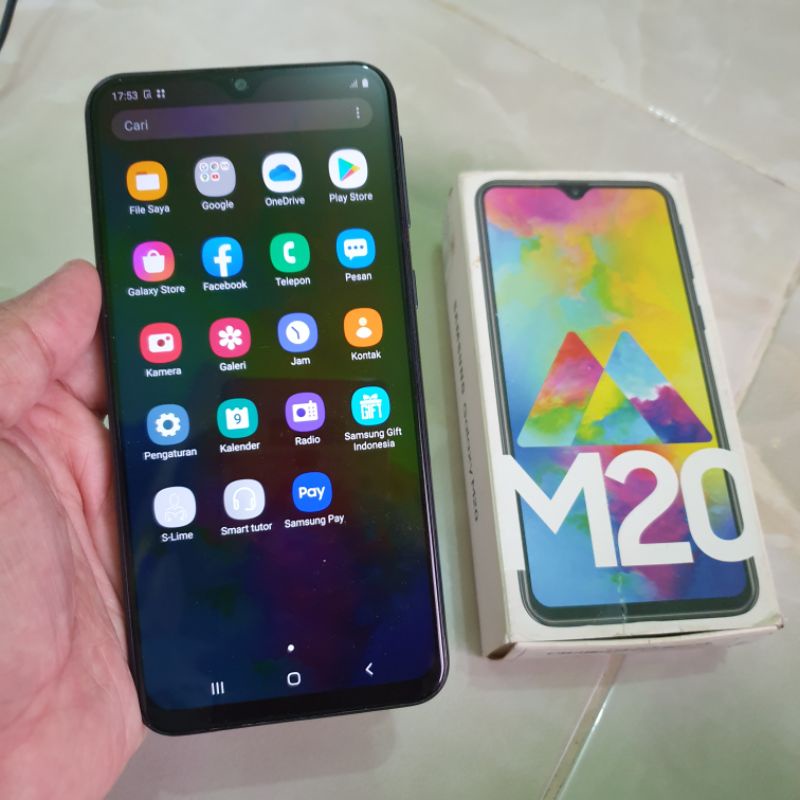 Samsung M20 3/32 Ram 3gb internal 32gb second berkualitas