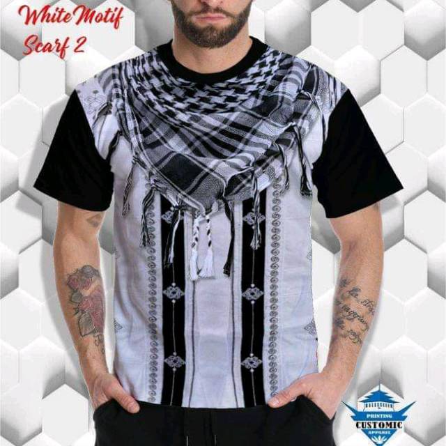 TERLARIS Kaos Sorban / Kaos 3D / Kaos Print / Kaos Sorban Motif / Kaos Sorban Cowok / Kaos Pria