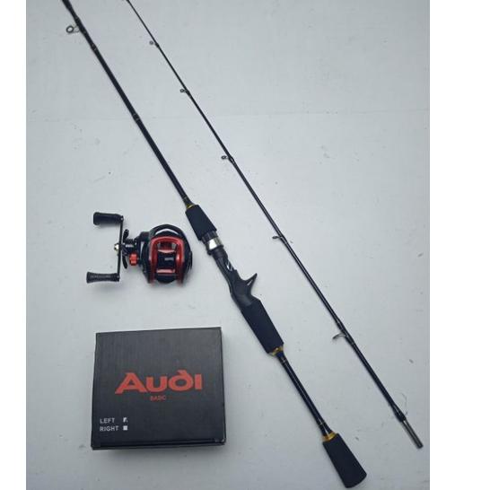 Model Baru.. satu set Bc casting drag 10 kg joran 180 cm premium murmer kuat