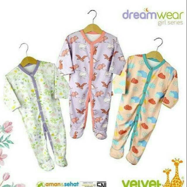Piyama bayi velvet junior 3pcs /Fashion anak bayi laki perempuan sleepsuit baju tidur bayi laki